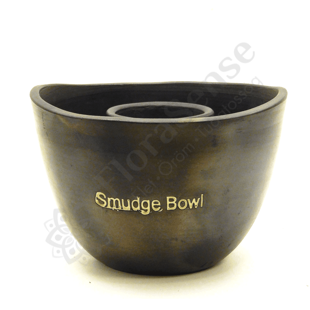 Smudge bowl - Köteg füstölő edény - fekete